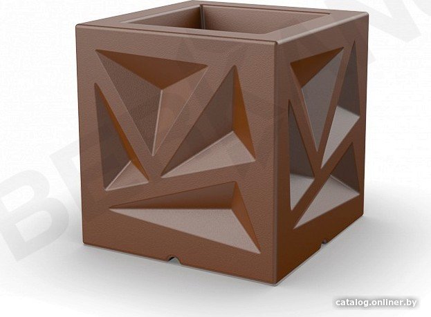 Кашпо Berkano Icelandic Cube DB (коричневый)