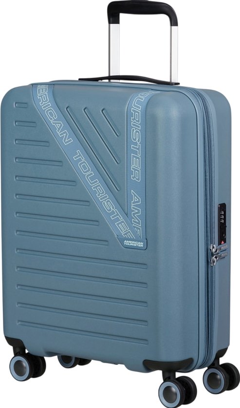 

Чемодан-спиннер American Tourister Dynabelt Rainstorm Blue 55 см