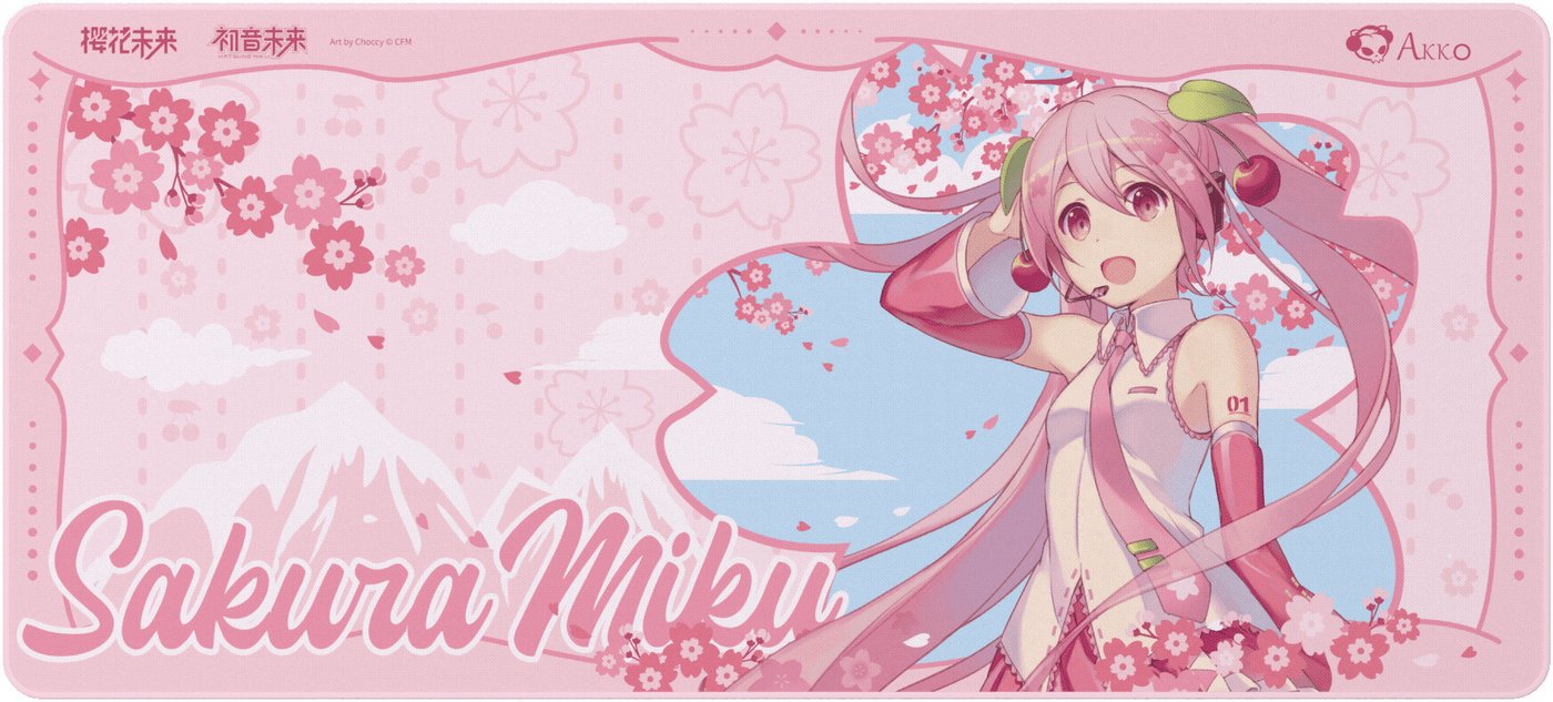 Коврик для стола Akko Sakura Miku