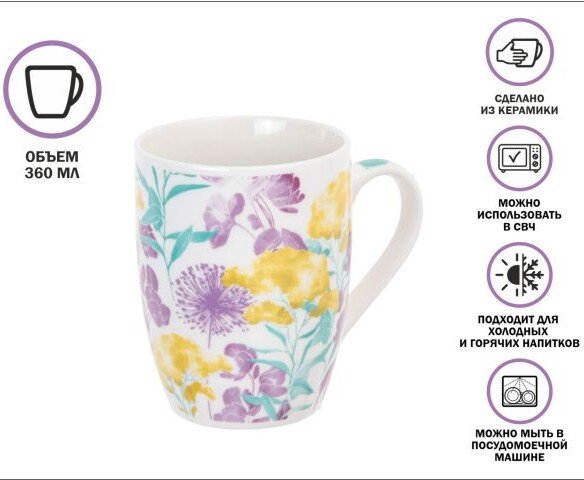 

Кружка Perfecto Linea Flora-4 30-063634