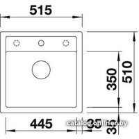 Кухонная мойка Blanco Dalago 5 (алюметаллик) [518522]