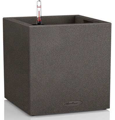 

Кашпо Lechuza Canto Stone 30 low 13702 (графитовый черный)