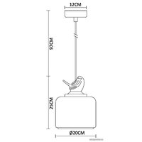 Подвесная люстра Arte Lamp Passero A8029SP-1WH