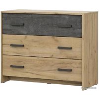 Комод NN мебель МСП 1 90 (дуб золотой/камень темный)