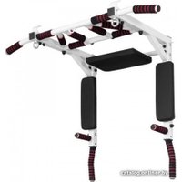 Турник с брусьями SportHome 3в1 мультихват настенный, разборный (белый)