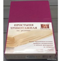 Простыня Альвитек Трикотажная на резинке 180x200x20 ПТР-ФУК-180(180) (фуксия)