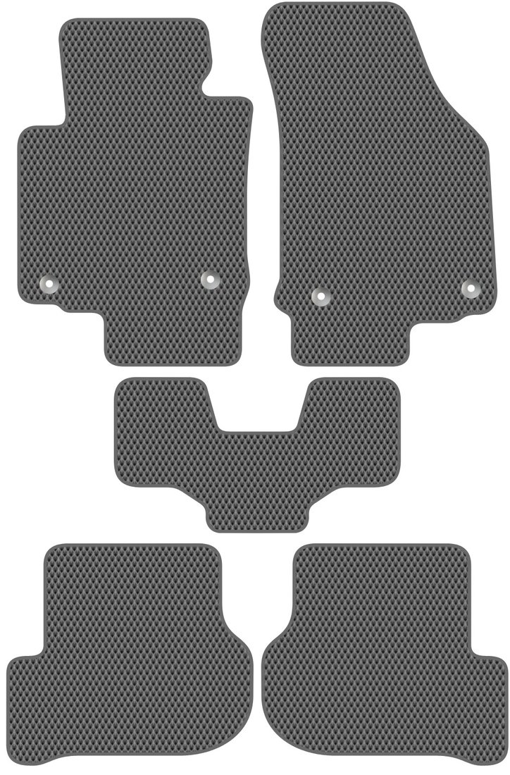 

Комплект ковриков для авто Alicosta Skoda Octavia II (универсал, лифтбек / A5) 2004 - 2013 (серый, ромб)