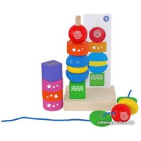 Пирамидка Краснокамская игрушка Геометрическая фантазия ПИР-20