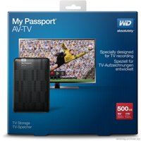 Внешний накопитель WD My Passport AV-TV 500GB (WDBHDK5000ABK)