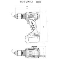 Дрель-шуруповерт Metabo BS 18 LTX BL I 602350660 (с 2-мя АКБ 5.5 Ah, кейс)