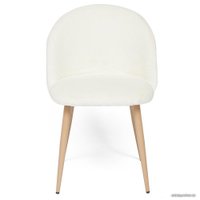 Стул TetChair Melody 7003 (белый плюш/бук)