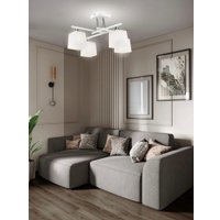 Люстра средней высоты Aitin Pro НПБ 02-4x60-101 N5985/4 (белый/хром)