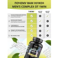 Витамины, минералы 1WIN Мультивитамины для мужчин (120 таблеток)