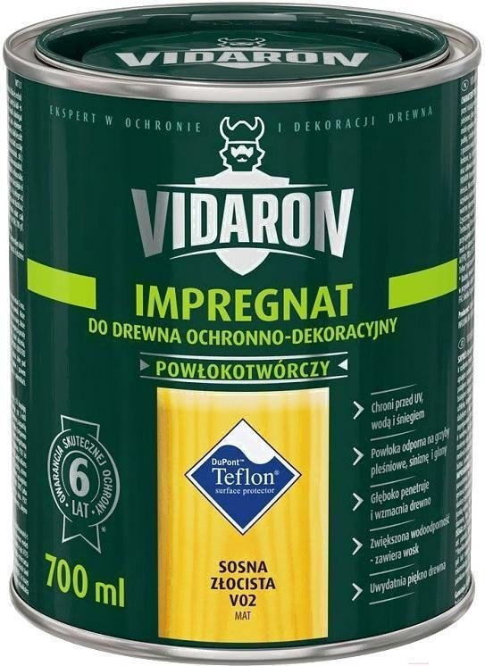 

Пропитка Vidaron Impregnant V02 0.7 л (золотая сосна)