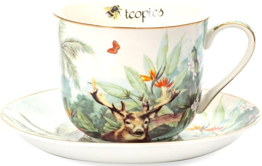 

Чашка с блюдцем SIJ Tropics GC2321
