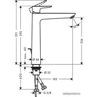 Смеситель Hansgrohe Talis E 71716670 (черный матовый) в Орше