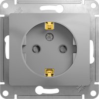 Розетка Systeme Electric Glossa GSL000345 (алюминий)