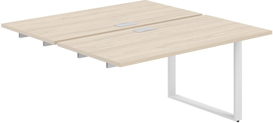 Стол Norden 320x143.8x75 AG.126.AR.L.72.WH (белый/серебристый/акация равелло)