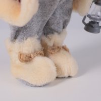 Елочная игрушка AksHome Санта-Клаус с фонариком