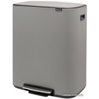 Система сортировки мусора Brabantia Bo Pedal Bin 2 x 30 л (минерально-серый)