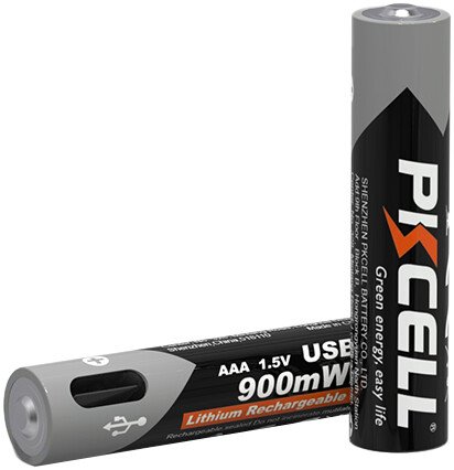 Аккумулятор PKCELL USB-C AAA 900 мВт-ч (2 шт)