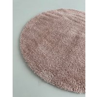 Ковер для жилой комнаты LAXMI Fluffy 01 круг (2.4x2.4, Blush)