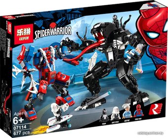 Конструктор Lepin 07114 Spider-Man Mech vs. Venom Mech