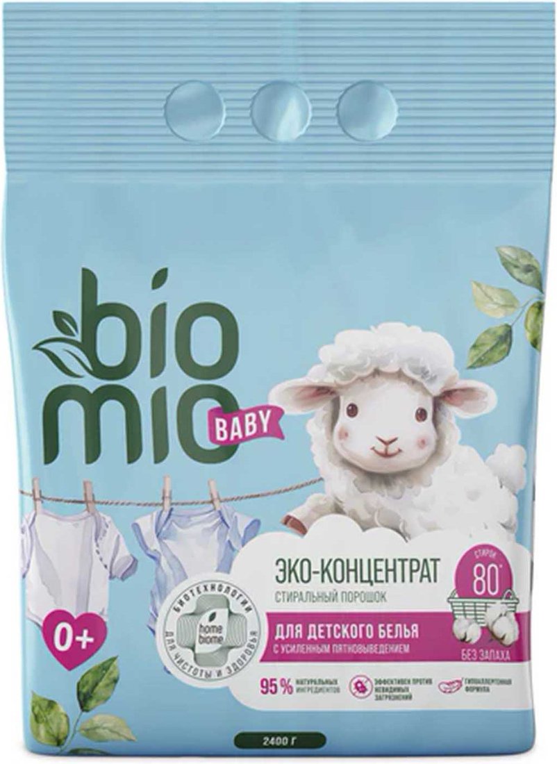 

Стиральный порошок BioMio Baby для детского белья (2.4 кг)
