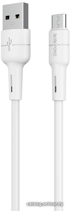 Кабель Borofone BX30 microUSB 1 м (белый)