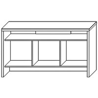 Шкаф-витрина КМК Мебель Монако 0921 (графитMDP 19 дуб полярный)