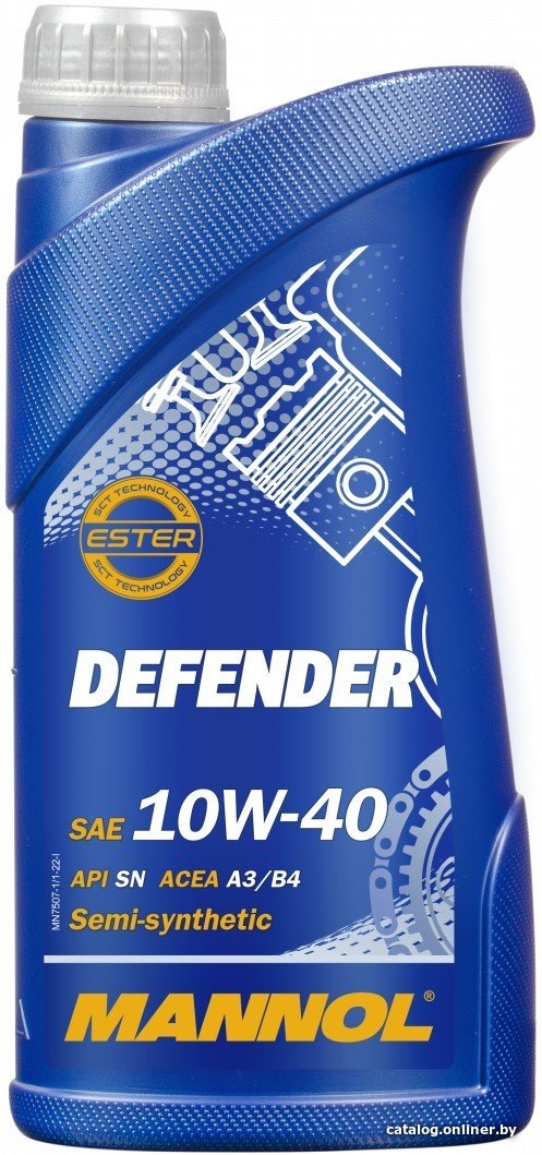 Моторное масло Mannol Defender 10W-40 1л