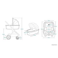 Универсальная коляска Lionelo Amber (3 в 1, Grey Stone)