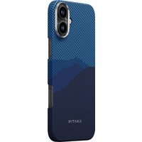 Чехол для телефона Pitaka StarPeak Tactile Woven для iPhone 16 (темно-синий)