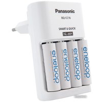 Аккумуляторы + зарядное Panasonic BQ-CC16 + 4x1900mAh [K-KJ16MCC40E]