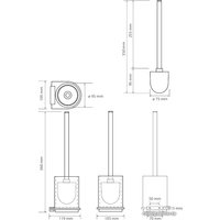 Ершик для унитаза Bemeta Galla 108113010