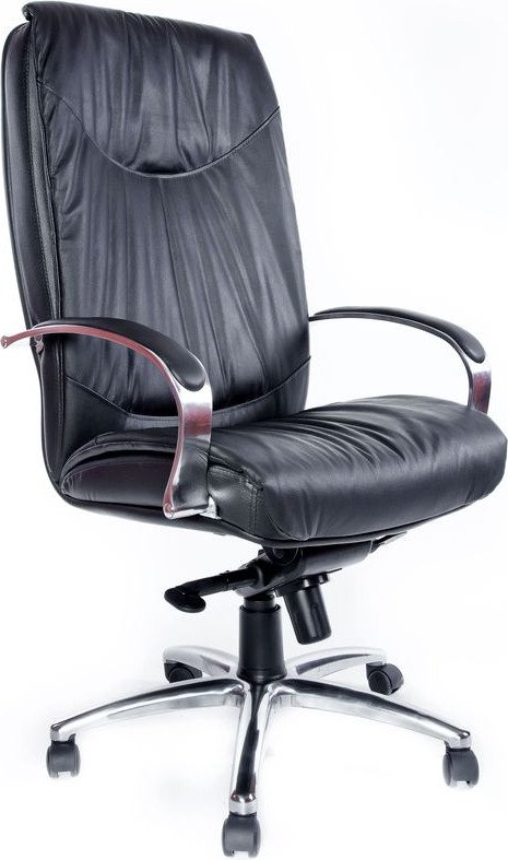 

Офисное кресло Деловая обстановка Шеф Хром XH кожа (черный)