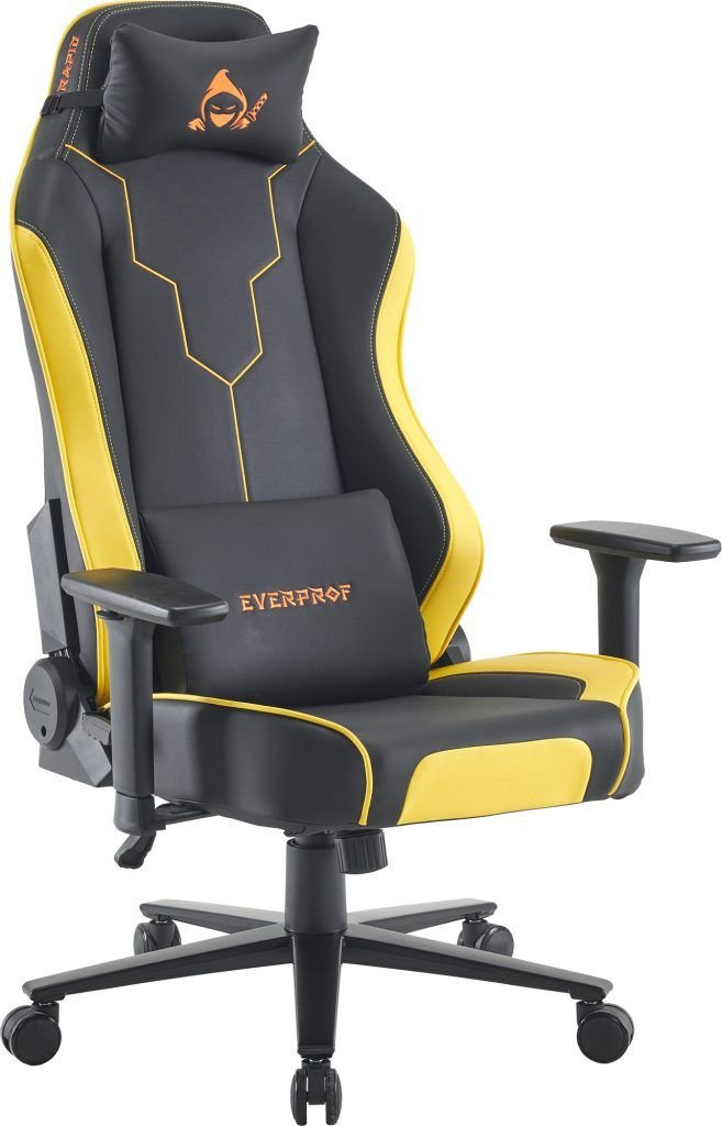 

Игровое (геймерское) кресло Everprof Rapid (экокожа, желтый)