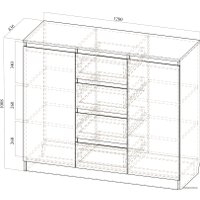 Комод SV-Мебель Бриз-1 ФР-10024135 100241 (ясень анкор светлый)