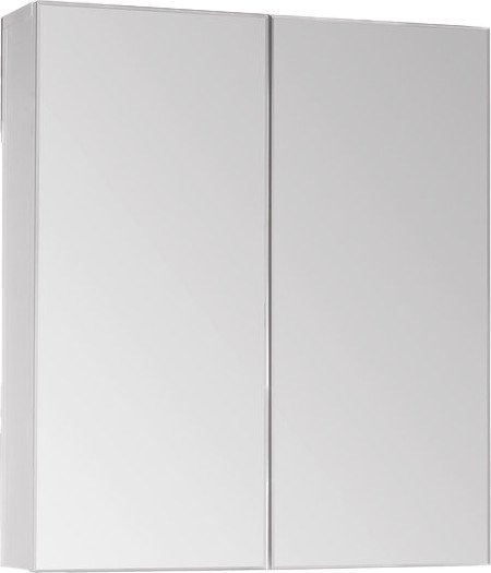 Symbolite Шкаф с зеркалом для ванной Амарант 600 (белый)