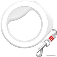 Поводок-рулетка Wau Dog 812715 (светло-серый/белый)