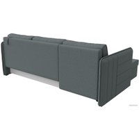 Угловой диван Лига диванов Слим левый 121149L (рогожка Амур, серый)