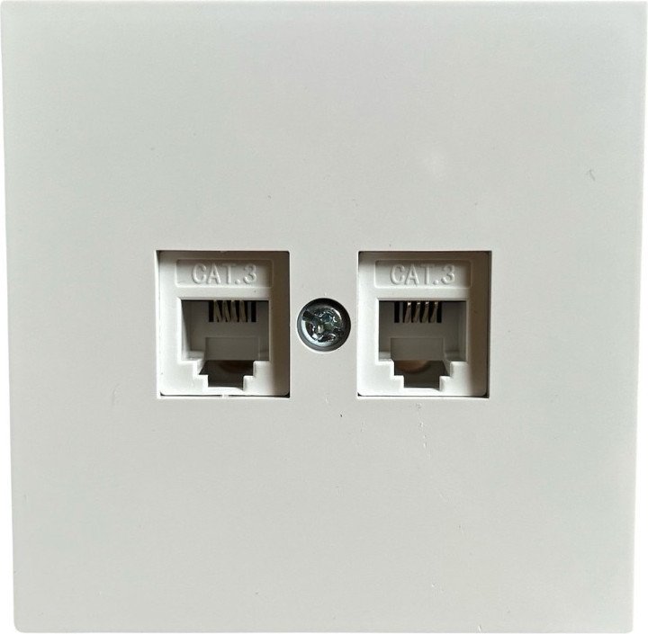 Розетка компьютерная Bylectrica Carre РК216-6612 (белый)