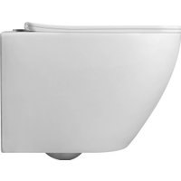 Унитаз подвесной Roxen Antares в комплекте с инсталляцией StounFix Dual Fresh 6 в 1 868504 (кнопка: черный матовая)