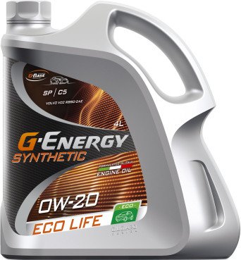 

Моторное масло G-Energy Synthetic Eco Life 0W20 API SP ACEA C5 4л