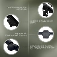 Универсальная коляска Bubago Savella 3в1 BG 199-4 (изумрудный)