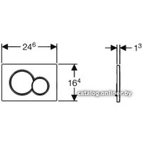 Панель смыва Geberit Sigma 01 115.770.21.5 (глянцевый хром)