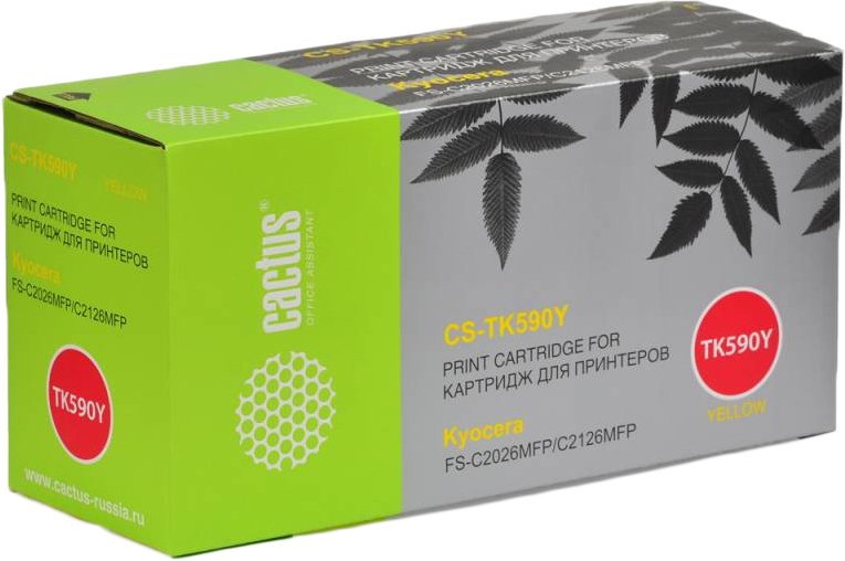 

Картридж CACTUS CS-TK590Y (аналог Kyocera TK-590Y)
