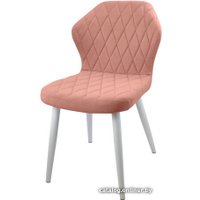 Стул Гальваник Бергамо (эмаль белый муар/Catania Coral)