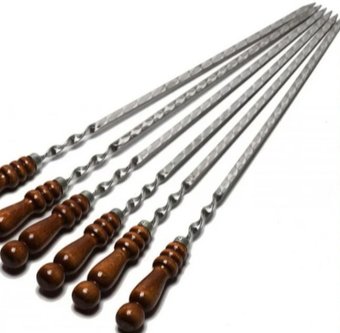 Набор шампуров Grand Metall Invest Люля кебаб 45 см (6 шт)