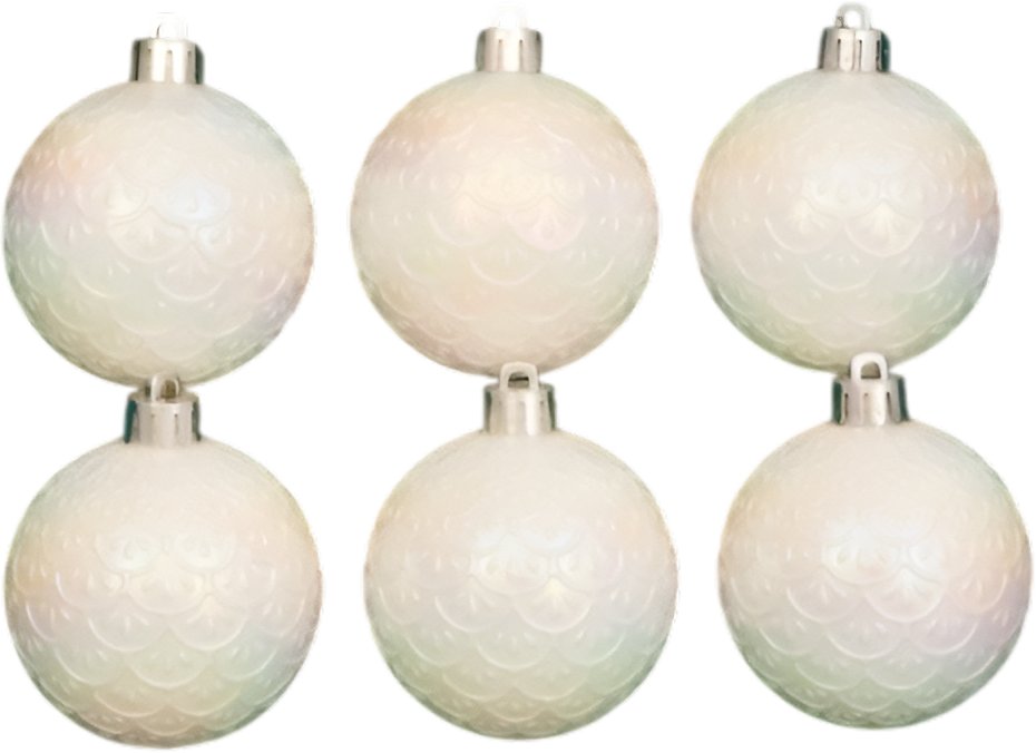 

Елочная игрушка Ausini V5145 (перламутровый, 6шт)